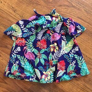 Janie and Jack tropical flamingo print dress